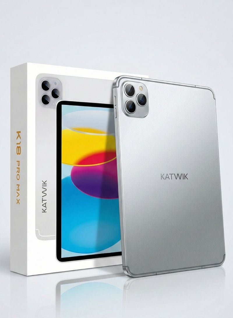 KATWIK K18 Pro Max 10.1” Smart PC Tablet | 16GB RAM | 1TB Storage | Android Tablet with Leather Case & Bluetooth Headset - Image 1